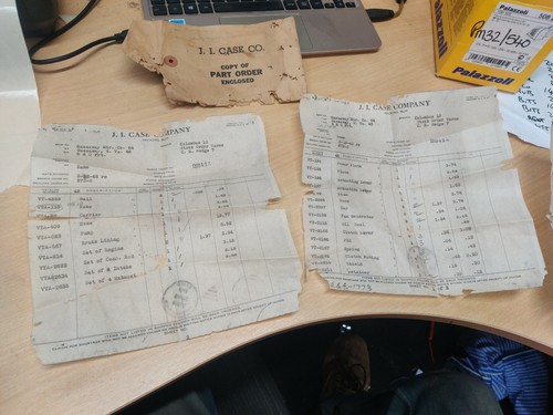 Vintage order sheet invoice - sheet,