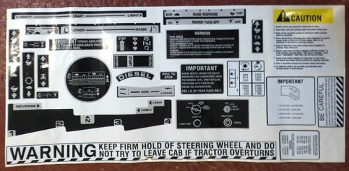 Warning operation decal - &,